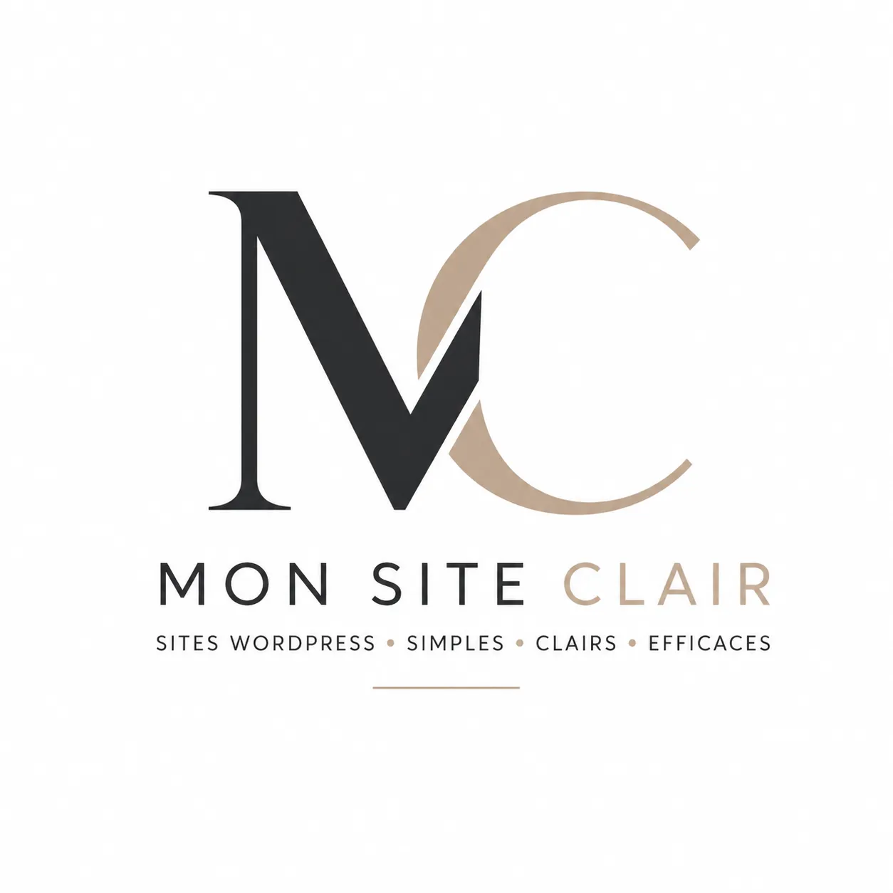 Logo Mon Site Clair - création de sites WordPress simples, clairs et efficaces