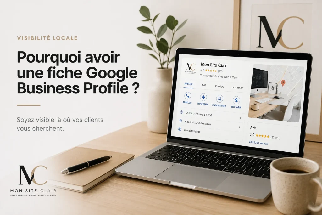 Fiche Google Business Profile pour améliorer la visibilité locale d’une entreprise